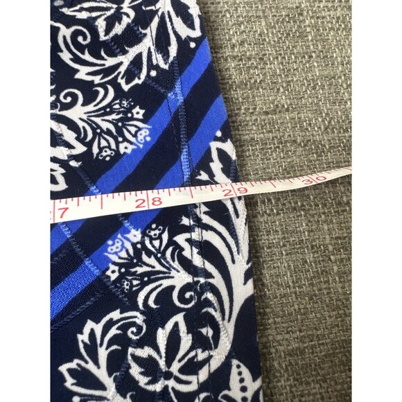 Croft & Barrow Womens Sleeveless Blue Paisley Pleated Top Large Summer Cruise - Picture 7 of 7